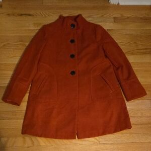 Wallis Women's Vibrant Orange Pea Coat